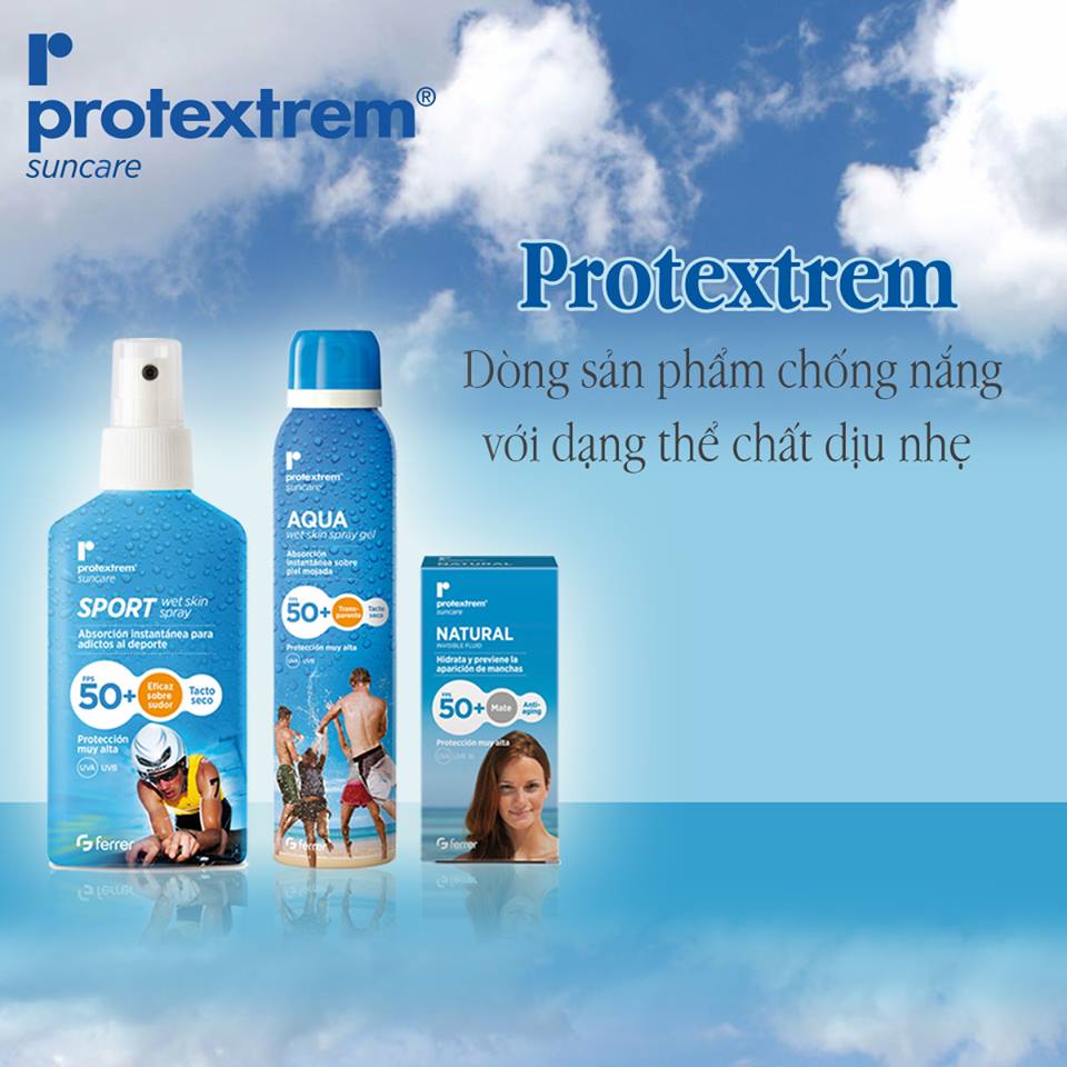 Protextrem - Dòng sản phẩm chống nắng với dạng thể chất dịu nhẹ