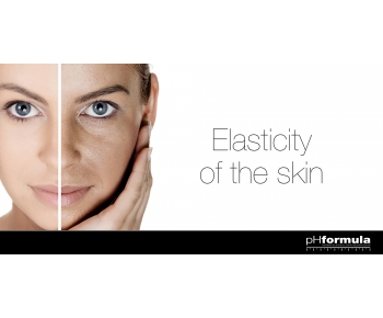 The elasticity of the skin